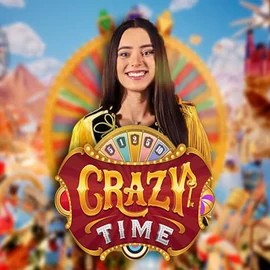Crazy Time game by Evolution – logo hosted on Spinogrino Casino