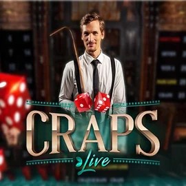 Live Craps logo by Evolution at Spinogrino Casino