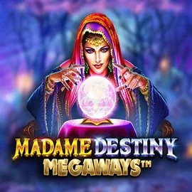 Madame Destiny Megaways slot visual from Pragmatic Play available on spinogrinoo.co.nl