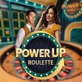 PowerUP Roulette slot logo by Pragmatic Play at Spinogrino Casino